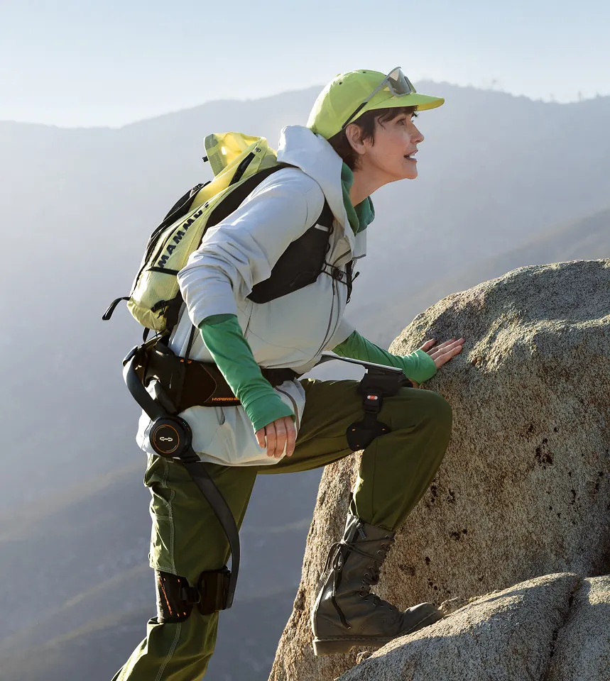 Hypershell X Pro wearable hiking exoskeleton